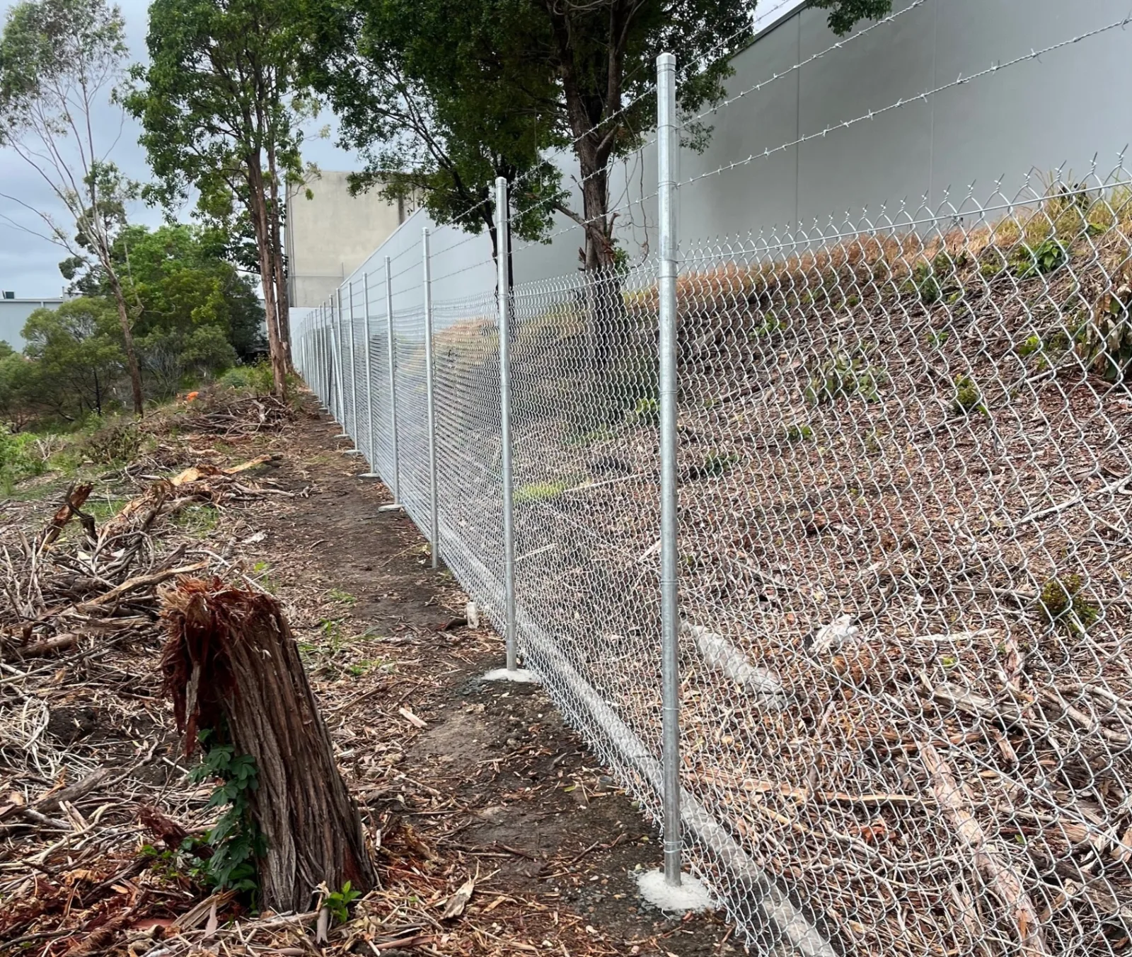 Chainwire fencing by Wood Trades