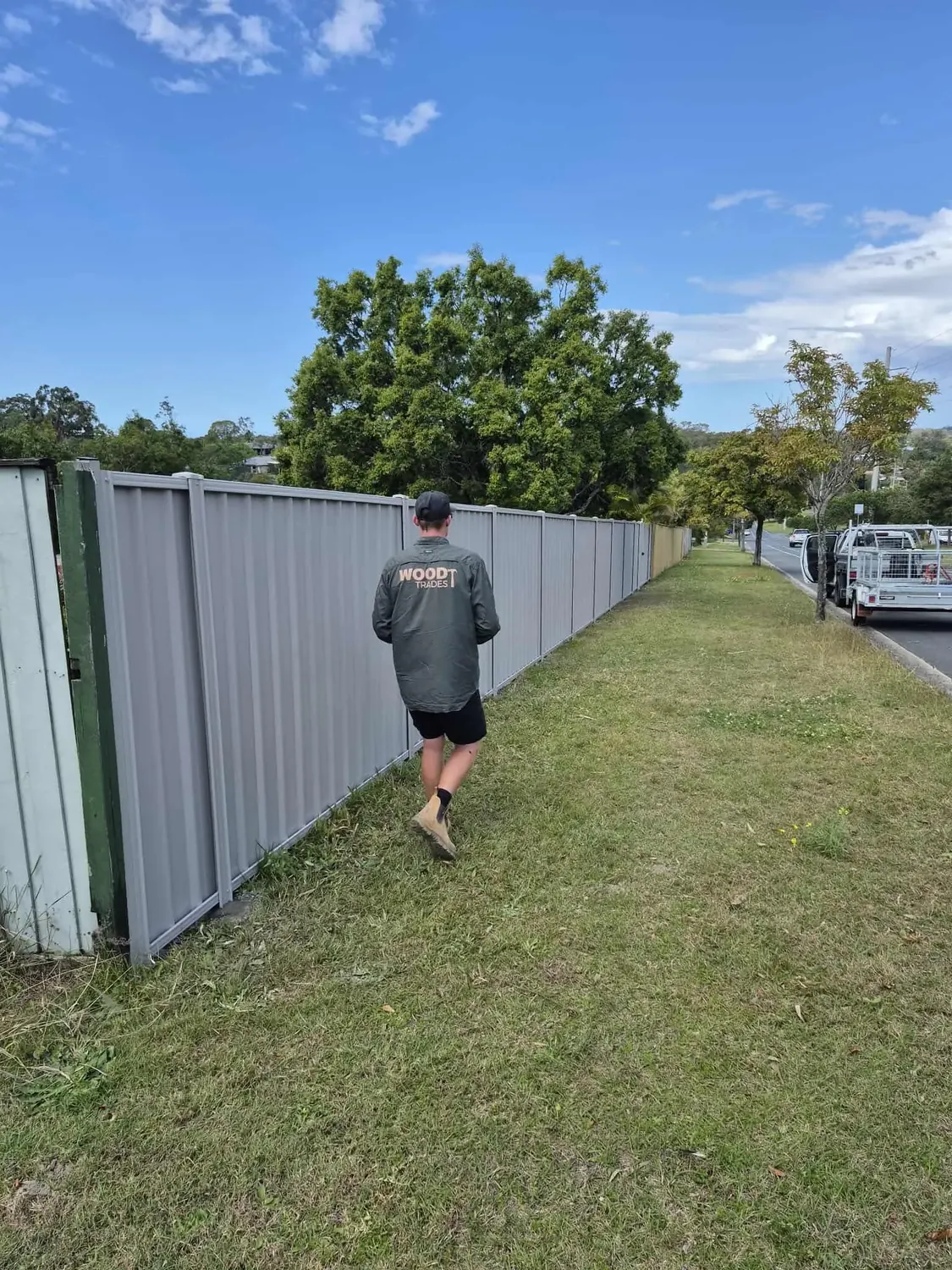 Colorbond fencing by Wood Trades